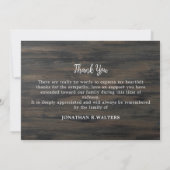 Patriottische VS vlag foto militaire herdenkingsbe Bedankkaart (Achterkant)