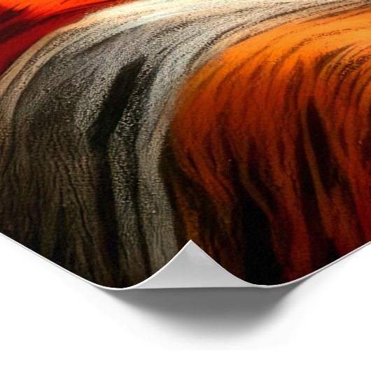 Patriottische VS Vlag Harde pastel Poster (Hoek)