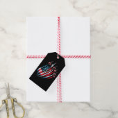 Patriottische VS Vlag Jets Boys 4 juli Cadeaulabel (Met Touw)