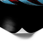 Patriottische VS Vlag Jets Boys 4 juli Perfect Poster (Hoek)