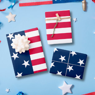 Patriottische VS vlag sterren en strepen amerikaan Inpakpapier Vel