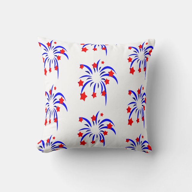 Patriottische Vuurwerk Kussen (Voorkant)