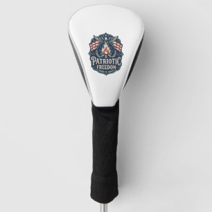 Patriottische Vuurwerk Nacht Vector Grafische T-sh Golfheadcover