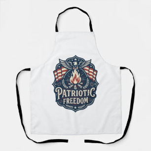 Patriottische Vuurwerk Nacht Vector Grafische T-sh Schort