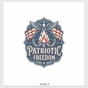 Patriottische Vuurwerk Nacht Vector Grafische T-sh Sticker