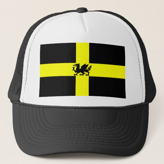 Patriottische Wales St Davids Day Dragon op Pet (Voorkant)