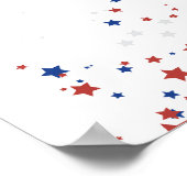 Patriottische waslijn All American Shower Welkom Poster (Hoek)