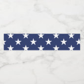 Patriottische waterfleslabels - Amerikaanse vlag Waterfles Etiket (Enkel label)