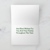 Patriottische Waterverf Kerst Kaart - Ver. 6 (Binnen)