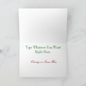 Patriottische Waterverf Kerst Kaart - Ver. 8 (Binnen)