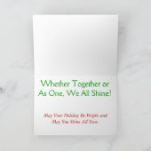 Patriottische Waterverf Kerstmis Kaart - Ver. 3 (Binnen)