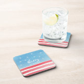 Patriottische Waterverf vlag Bier Onderzetter (Rechterzijde)