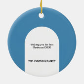 Patriottische Waterverf vlag Keramisch Ornament (Achterkant)