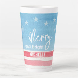 Patriottische Waterverf vlag Latte Mok