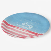 Patriottische Waterverf vlag Papieren Bordje (Gekanteld)