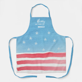 Patriottische Waterverf vlag Schort