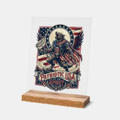 Patriottische Weerwolf Patriottische Horror Monste Acryl Bord (Hoek)