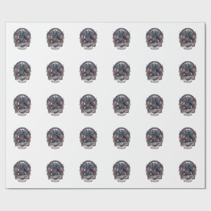 Patriottische Weerwolf Patriottische Horror Monste Cadeaupapier