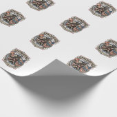 Patriottische Weerwolf Patriottische Horror Monste Cadeaupapier (Hoek)