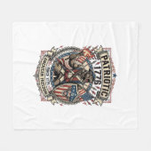 Patriottische Weerwolf Patriottische Horror Monste Fleece Deken (Voorkant (Horizontaal))