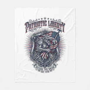 Patriottische Weerwolf Patriottische Horror Monste Fleece Deken