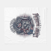 Patriottische Weerwolf Patriottische Horror Monste Fleece Deken (Voorkant (Horizontaal))
