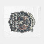 Patriottische Weerwolf Patriottische Horror Monste Fleece Deken (Voorkant (Horizontaal))
