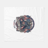 Patriottische Weerwolf Patriottische Horror Monste Fleece Deken (Voorkant (Horizontaal))