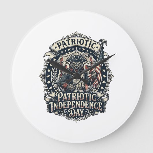 Patriottische Weerwolf Patriottische Horror Monste Grote Klok (Voorkant)