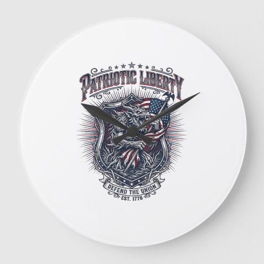 Patriottische Weerwolf Patriottische Horror Monste Grote Klok (Voorkant)