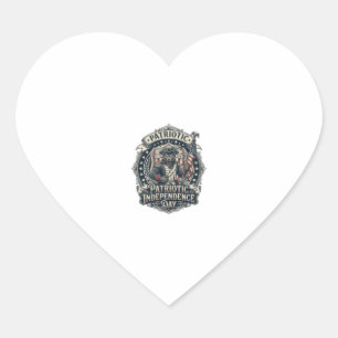 Patriottische Weerwolf Patriottische Horror Monste Hart Sticker