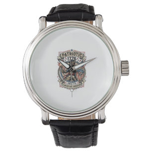 Patriottische Weerwolf Patriottische Horror Monste Horloge