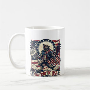 Patriottische Weerwolf Patriottische Horror Monste Koffiemok