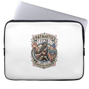 Patriottische Weerwolf Patriottische Horror Monste Laptop Sleeve
