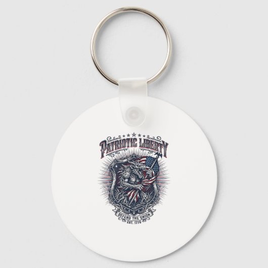 Patriottische Weerwolf Patriottische Horror Monste Sleutelhanger (Voorkant)