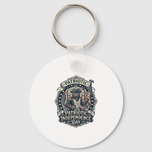 Patriottische Weerwolf Patriottische Horror Monste Sleutelhanger (Voorkant)
