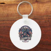Patriottische Weerwolf Patriottische Horror Monste Sleutelhanger (Voorkant)