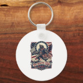 Patriottische Weerwolf Patriottische Horror Monste Sleutelhanger (Voorkant)