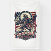 Patriottische Weerwolf Patriottische Horror Monste Spandoek (Verticaal)