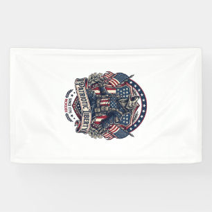 Patriottische Weerwolf Patriottische Horror Monste Spandoek