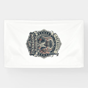 Patriottische Weerwolf Patriottische Horror Monste Spandoek