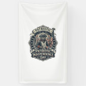 Patriottische Weerwolf Patriottische Horror Monste Spandoek (Verticaal)