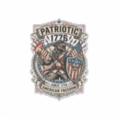 Patriottische Weerwolf Patriottische Horror Monste Sticker (Voorkant)