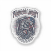 Patriottische Weerwolf Patriottische Horror Monste Sticker (Voorkant)