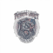 Patriottische Weerwolf Patriottische Horror Monste Sticker (Voorkant)