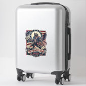 Patriottische Weerwolf Patriottische Horror Monste Sticker (Koffer)