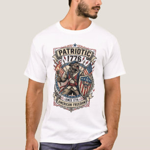 Patriottische Weerwolf Patriottische Horror Monste T-shirt