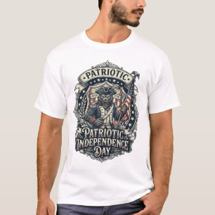 Patriottische Weerwolf Patriottische Horror Monste T-shirt
