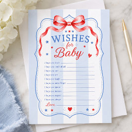 Patriottische Wensen voor Babykaart Informatiekaartje