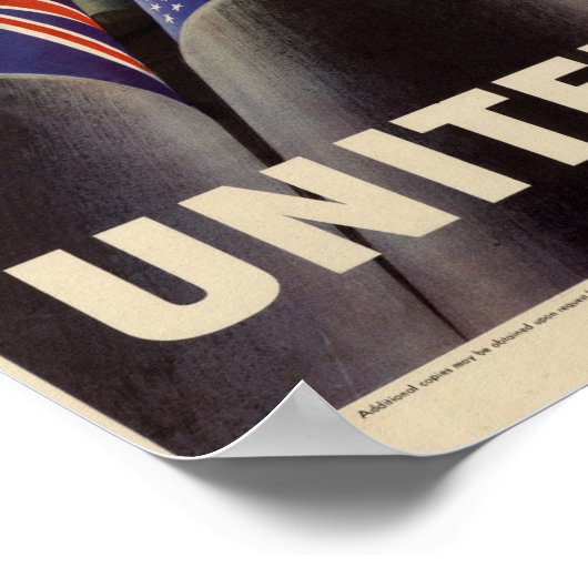 Patriottische Wereldoorlog Verenigd Poster (Hoek)